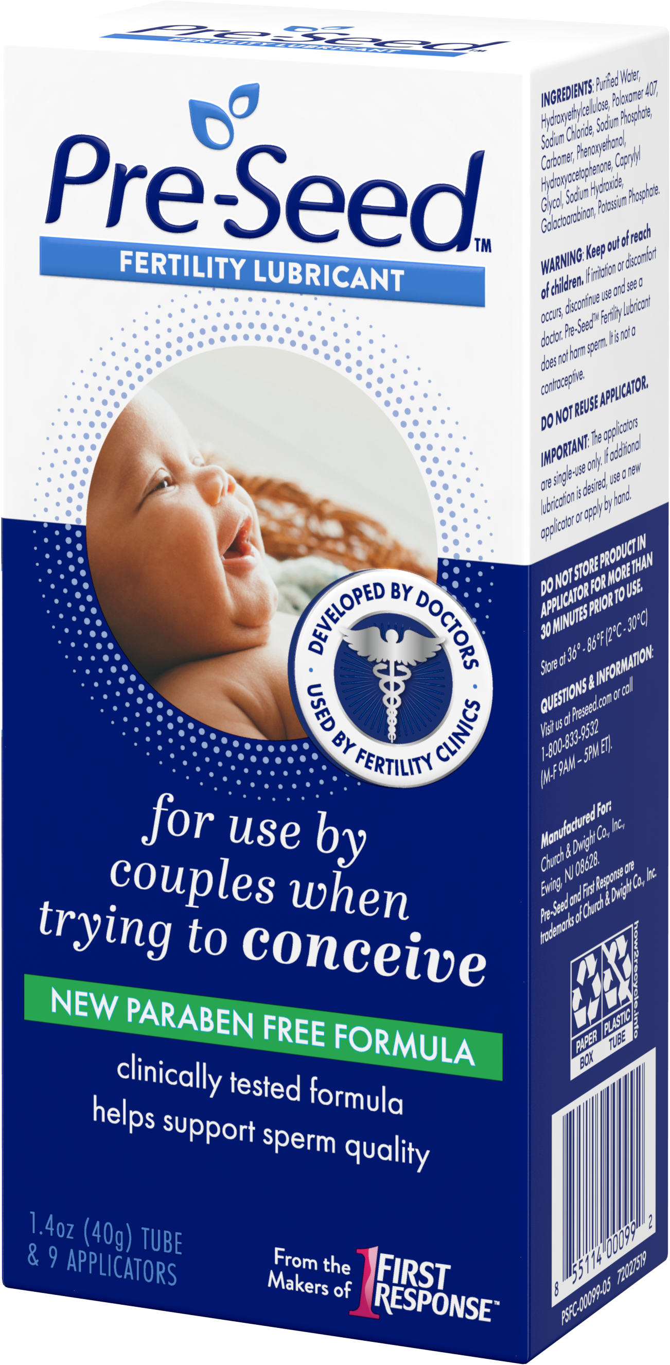 Pre-Seed Fertility Lubricant Package